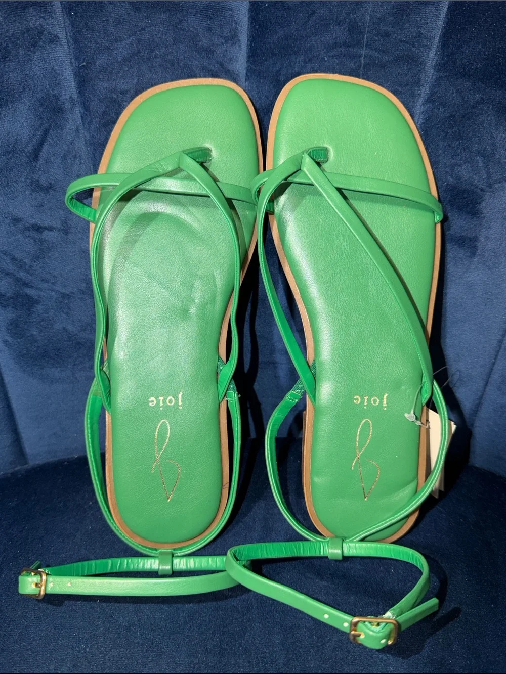 Joie Strappy Green Ankle-Wrap Women's Sandals Size 7.5 NWT - Picture 3 of 6